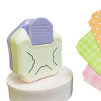 3 In 1 Fancy Corner Cutter Multi-angle Corner Cutter Chamfering Embosser, Beauty Corner (Purple), Round Corner (Green), Round Corner (Blue) Beauty Corner (Purple)