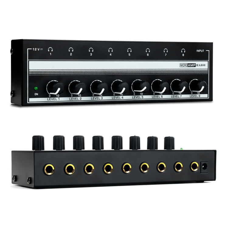 8-Channel Monitoring Multi-Channel Headphone Amplifier For Recording Studio, US Plug, HA800 – TPU HA800
