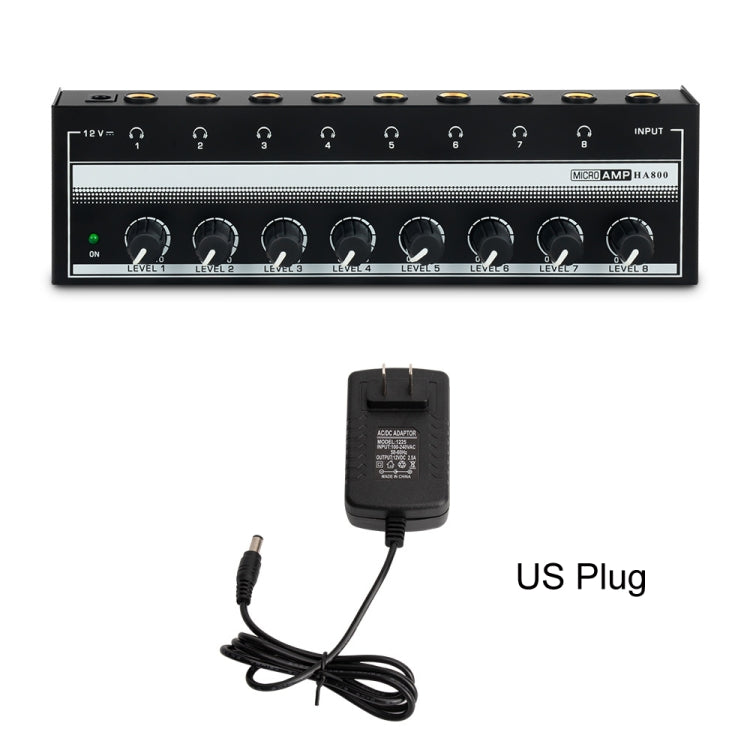 8-Channel Monitoring Multi-Channel Headphone Amplifier For Recording Studio, US Plug, HA800 – TPU