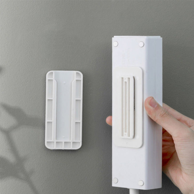 Non-Marking Self-Adhesive Plug Holder No Hole Wall Mounted Cable Organizer For Home Use Default Title