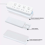 Non-Marking Self-Adhesive Plug Holder No Hole Wall Mounted Cable Organizer For Home Use