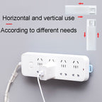 Non-Marking Self-Adhesive Plug Holder No Hole Wall Mounted Cable Organizer For Home Use