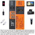 Car Inverter 12/24V To 220V Power Converter Multifunctional Car Truck Universal Intelligent Charger, YQ HTK4