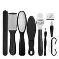 10 In 1 Foot File Clean Tool Kit Foot Care Pedicure Tools Set, 10 In 1 10 In 1
