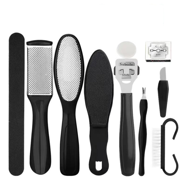 10 In 1 Foot File Clean Tool Kit Foot Care Pedicure Tools Set, 10 In 1 10 In 1