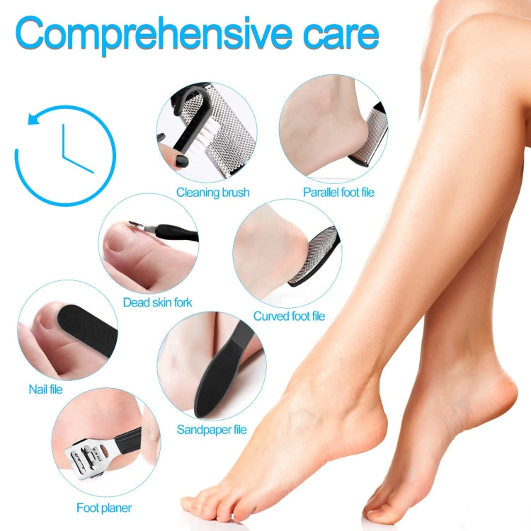 10 In 1 Foot File Clean Tool Kit Foot Care Pedicure Tools Set, 10 In 1