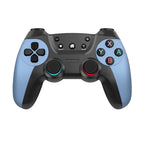 For Switch Pro / PC / Android Wireless Bluetooth Game Controller With Wake-Up Vibration, Blue, Elegant Silver, Elegant White Blue
