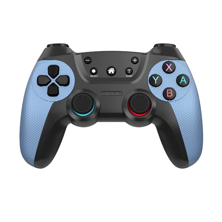 For Switch Pro / PC / Android Wireless Bluetooth Game Controller With Wake-Up Vibration, Blue, Elegant Silver, Elegant White Blue