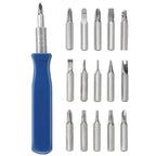 HOSHE 16 In 1 Mini Screwdriver Set Multiple Screwdriver Bits Watch Eyeglasses Repair Tool