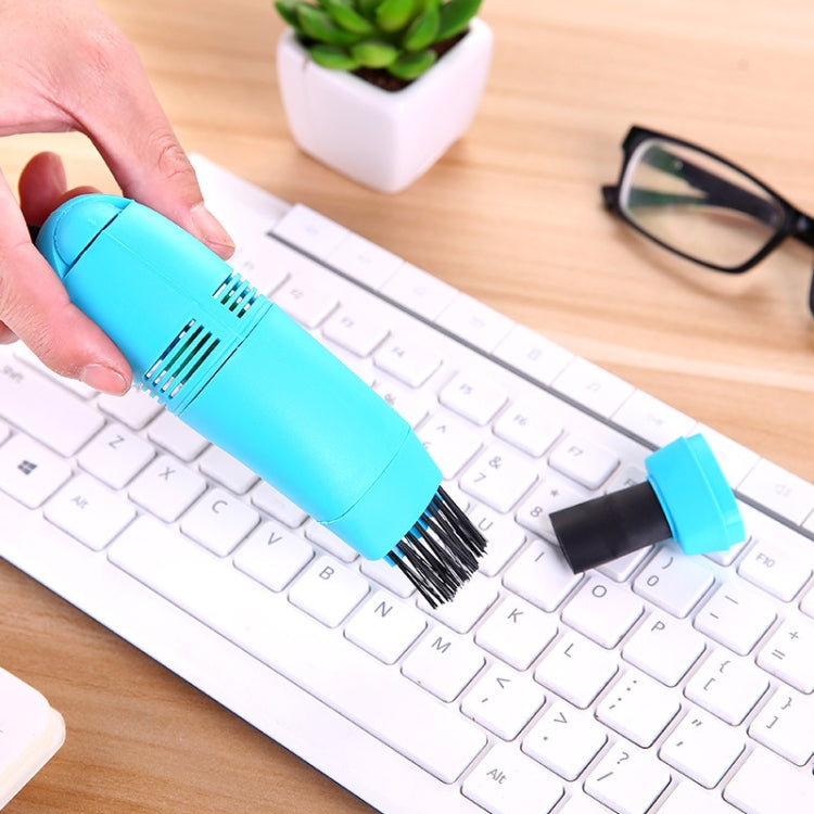 Mini USB Interface Keyboard Cleaning Brush Portable Computer Dust Remover – Durable Build, Easy to Use Sky Blue