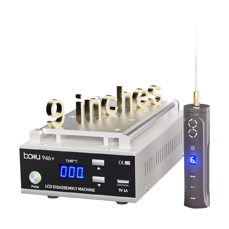 Baku BA-946+ 9 Inch 450W Phone Screen Separator With Electronic Glue Remove, 110V US Plug, 220V EU Plug 110V US Plug