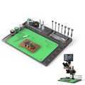 BAKU BA-692 2 In 1 Microscope Maintenance Insulation Pad Aluminum Alloy Silicone Work Mat Default Title