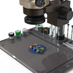 BAKU BA-692 2 In 1 Microscope Maintenance Insulation Pad Aluminum Alloy Silicone Work Mat