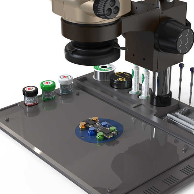 BAKU BA-692 2 In 1 Microscope Maintenance Insulation Pad Aluminum Alloy Silicone Work Mat