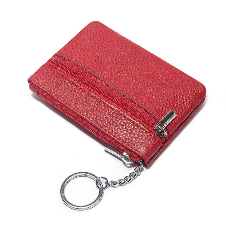 HUMERPAUL WX2010 Ladies Leather Mini Wallet Portable Coin Purse And Card Holder, S, L S Red