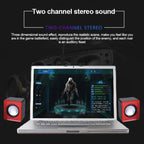 101TD 2 In 1 Mini Small Audio USB Cable Computer Speakers
