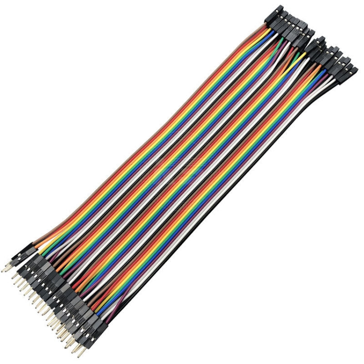 40P DuPont Cable Double-Ended Colorful Wires Wiring Terminal, 10cm, 20cm