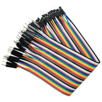 40P DuPont Cable Double-Ended Colorful Wires Wiring Terminal, 10cm, 20cm