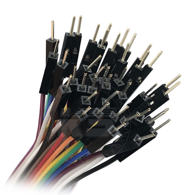 40P DuPont Cable Double-Ended Colorful Wires Wiring Terminal, 10cm, 20cm