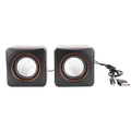 Wired USB Computer Small Sound Desktop Laptop Mini Desk Household Office Bass Speaker Default Title