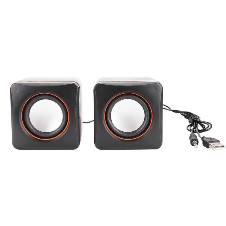 Wired USB Computer Small Sound Desktop Laptop Mini Desk Household Office Bass Speaker Default Title