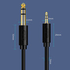 JINGHUA 3.5mm To 6.5mm Audio Cable Amplifier Guitar 6.35mm Cable, 0.5m, 1.5m, 3m, 5m