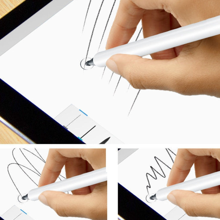 Plastic Stylus With Round Disc Clip Capacitive Pen Cell Phone Stylus