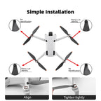 Drone Propeller Blades 6030F Props Replacement Parts, For DJI Mini 4 Pro 2pairs, For DJI Mini 4 Pro 4pairs