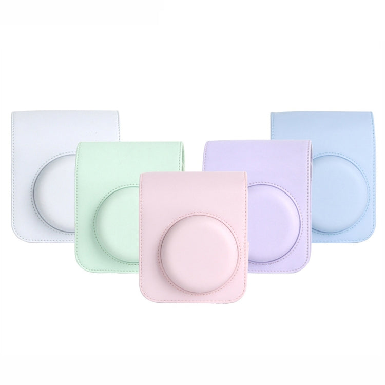 For Polaroid Mini12 7 in 1 Photo Album Sticker Photo Frame Camera Bag, Green, White, Blue, Pink, Purple – Shockproof, Wear-resistant