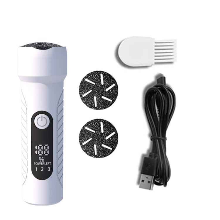 Electric Foot File Pedicure Kit Waterproof Feet Callus Remover, White, Kit 1 White, Kit 2 White, Matte Black, Kit 1 Black, Kit 2 Black – Waterproof, Fast Charging White