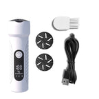 Electric Foot File Pedicure Kit Waterproof Feet Callus Remover, White, Kit 1 White, Kit 2 White, Matte Black, Kit 1 Black, Kit 2 Black – Waterproof, Fast Charging White