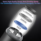 Electric Foot File Pedicure Kit Waterproof Feet Callus Remover, White, Kit 1 White, Kit 2 White, Matte Black, Kit 1 Black, Kit 2 Black – Waterproof, Fast Charging