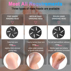 Electric Foot File Pedicure Kit Waterproof Feet Callus Remover, White, Kit 1 White, Kit 2 White, Matte Black, Kit 1 Black, Kit 2 Black – Waterproof, Fast Charging