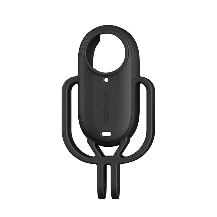 For Insta360 GO 3 AMagisn Silicone Case Camera Protective Accessories, Vertical Gray, Vertical Black – Durable Build, Easy to Use Vertical Black