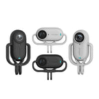 For Insta360 GO 3 AMagisn Silicone Case Camera Protective Accessories, Vertical Gray, Vertical Black