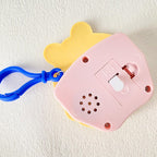 Cartoon Pattern Mini Palm Gaming Machine Play Mouse Electronic Lighting Decompressing Toy Keychain, Carrot Rabbit