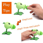 5pcs /Pack Genuine Plant VS Zombie Toy Set Children Cartoon Anime Doll, 686-1 Ice Shooter+Iron Barrel Zombie, 686-1 Pea Shooter+Barricades Zombie, 686-1 Big Spray Mushroom+Iron Barrel Zombie, 686-1 Cactus+Barricades Zombie