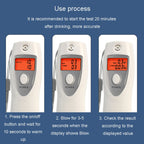 Portable Alcohol Tester Blowing Alcohol Detector European And American Conventional