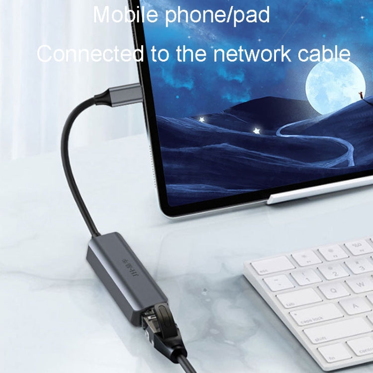 JINGHUA Gigabit LAN Converter For Computer External Driverless Network Card, USB3.0 Single Port, Type-C Single Port, USB3.0 Four Port, Type-C Four Port – Anti-Scratch, Wear-resistant, Aluminum Alloy