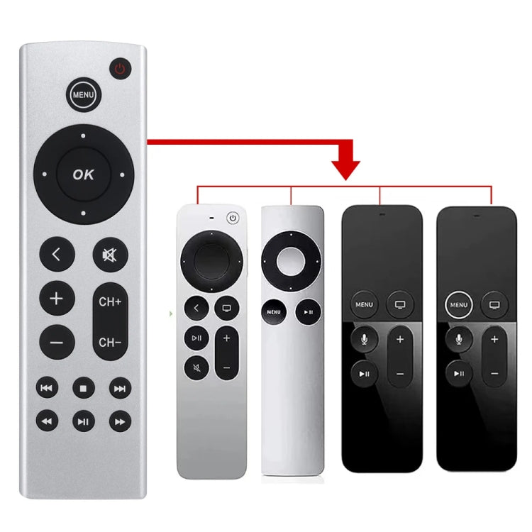 For Apple TV Remote Control 4K / HD A2169 A1842 A1625 Without Voice, Ordinary Style Ordinary Style