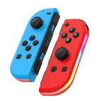 JOY-02 Gaming Left And Right Handle With RGB Lights Body Feel Bluetooth Gamepad For Switch / Switch OLED / Switch Pro / Switch Lite / Switch Joycon, Blue Red, Green Blue, White, Gray, Pink Green, Orange Purple, Light Pink Light Green Blue Red