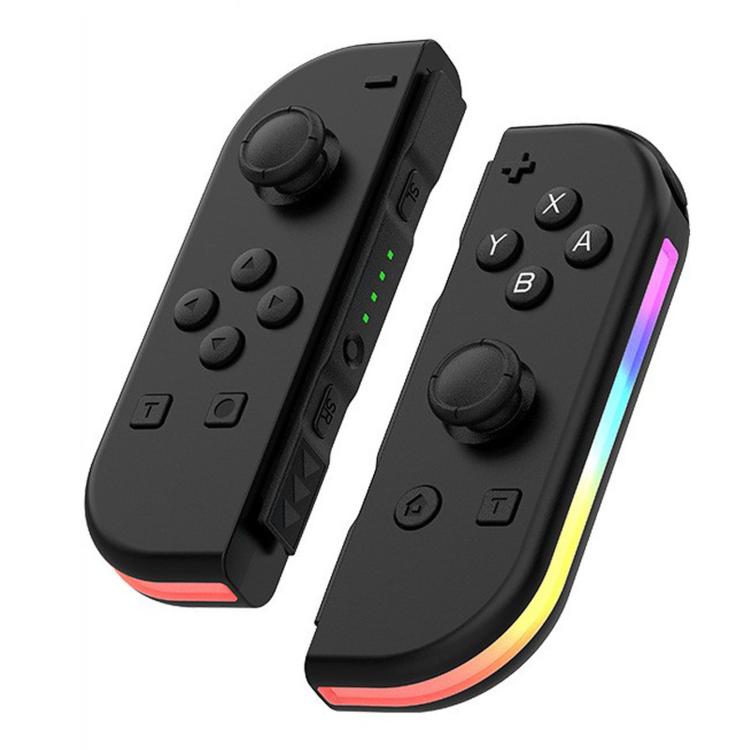 JOY-02 Gaming Left And Right Handle With RGB Lights Body Feel Bluetooth Gamepad For Switch / Switch OLED / Switch Pro / Switch Lite / Switch Joycon, Blue Red, Green Blue, White, Gray, Pink Green, Orange Purple, Light Pink Light Green – Bluetooth Gray
