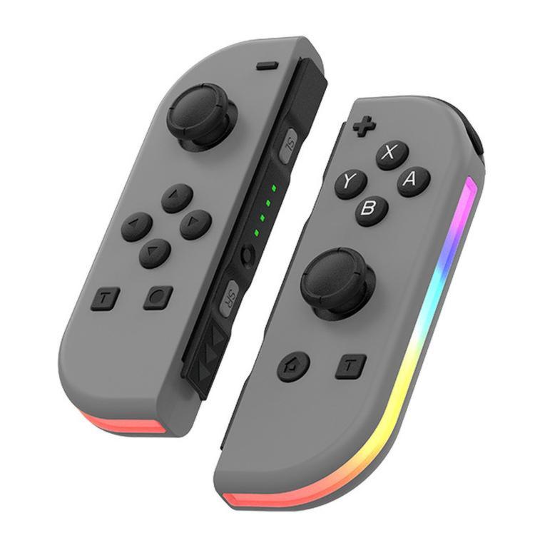 JOY-02 Gaming Left And Right Handle With RGB Lights Body Feel Bluetooth Gamepad For Switch / Switch OLED / Switch Pro / Switch Lite / Switch Joycon, Blue Red, Green Blue, White, Gray, Pink Green, Orange Purple, Light Pink Light Green – Bluetooth