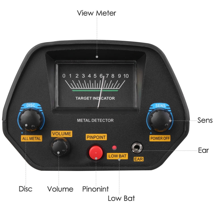 Underground Metal Detection Precise Positioning Outdoor Detection Equipment, MD4080 Black