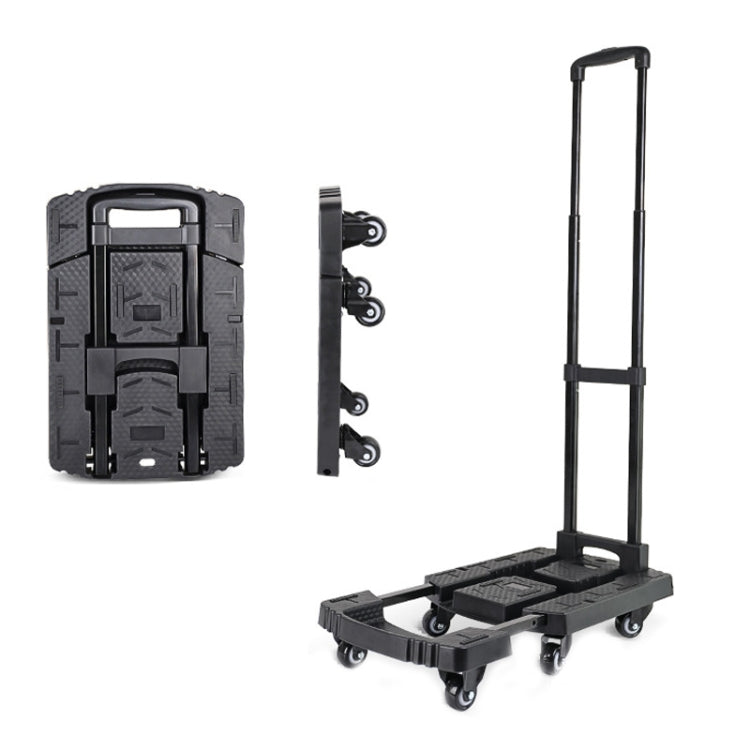 Folding Hand Trolley Portable Luggage Handling Turtle Cart Black