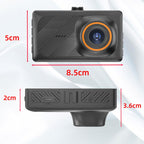 3-Inch Dual-Lens Front 4K + Rear 2K HD WiFi Connected Driving Recorder, A5 – TPU, 4K