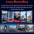 3-Inch Dual-Lens Front 4K + Rear 2K HD WiFi Connected Driving Recorder, A5 – TPU, 4K