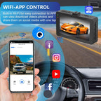 3-Inch Dual-Lens Front 4K + Rear 2K HD WiFi Connected Driving Recorder, A5 – TPU, 4K