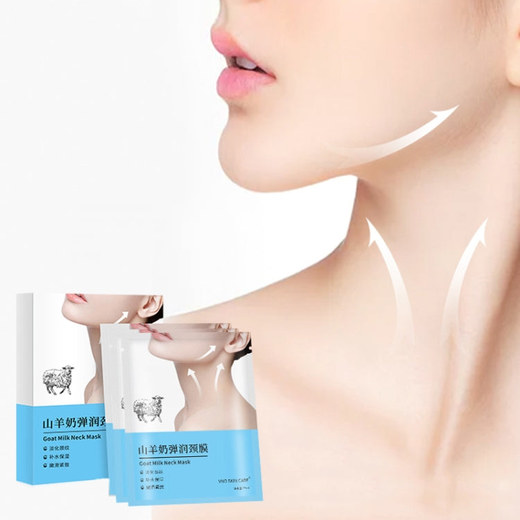 VNO SKIN CARE Goat Milk Neck Mask Lighten Wrinkles Neck Care Mask, 10pcs /Box – Durable Build, Easy to Use