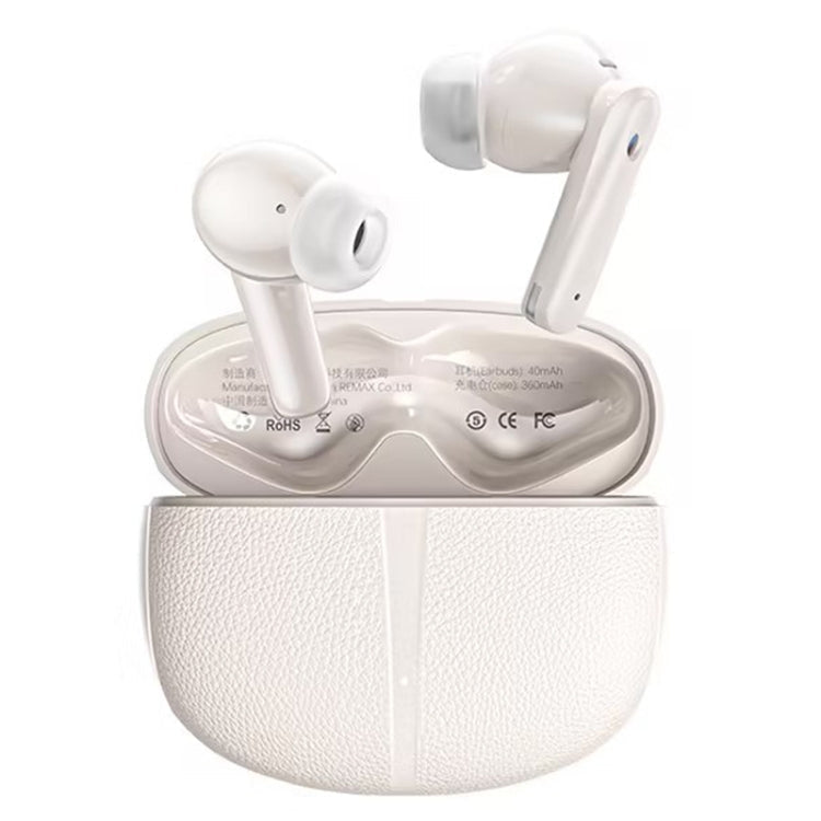 REMAX CozyPods W21N Dual Noise Reduction Bluetooth Earphone Music Call Wireless Earphone White